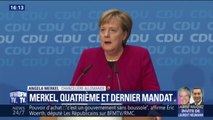 Angela Merkel annonce que son 