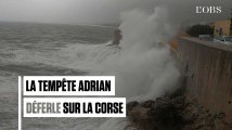 Mini-tornades, trombes d'eau et vents violents en Corse avec la tempête Adrian