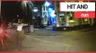 CCTV shows terrifying moment pedestrian was crushed by bus | SWNS TV