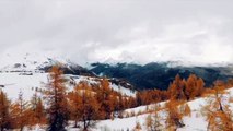 Météo : premiers flocons à Serre Chevalier dans les Hautes-Alpes