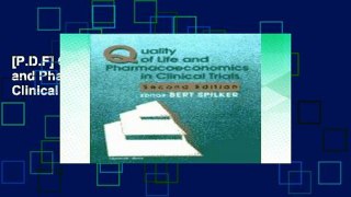 [P.D.F] Quality of Life and Pharmoeconomics in Clinical Trials [A.U.D.I.O.B.O.O.K]