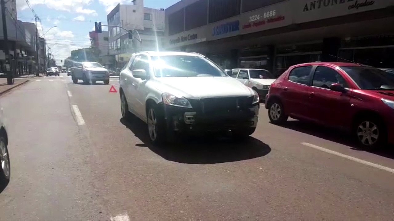 Acidente é registrado na Rua Rio Grande do Sul