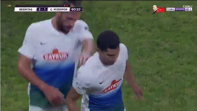 Marwane Saadane RED CARD Goal HD - Besiktas 2-1 Rizespor 29.10.2018