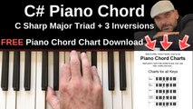 C# Piano Chord | C Sharp Major   Inversions