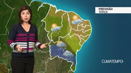 Previsão Nordeste – Risco de chuva forte na Bahia