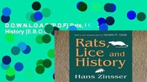 D.O.W.N.L.O.A.D [P.D.F] Rats, Lice and History [E.B.O.O.K]