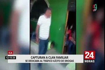 Ica: policía captura a clan familiar dedicado a la venta ilegal de drogas
