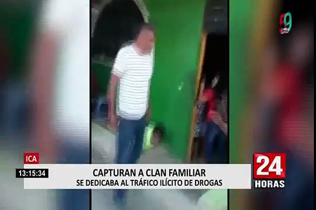 Ica: policía captura a clan familiar dedicado a la venta ilegal de drogas