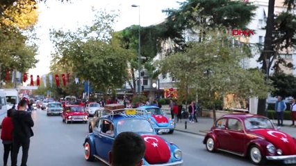Kadıköy'de Vosvos ve Motosikletli Bayram Konvoyu