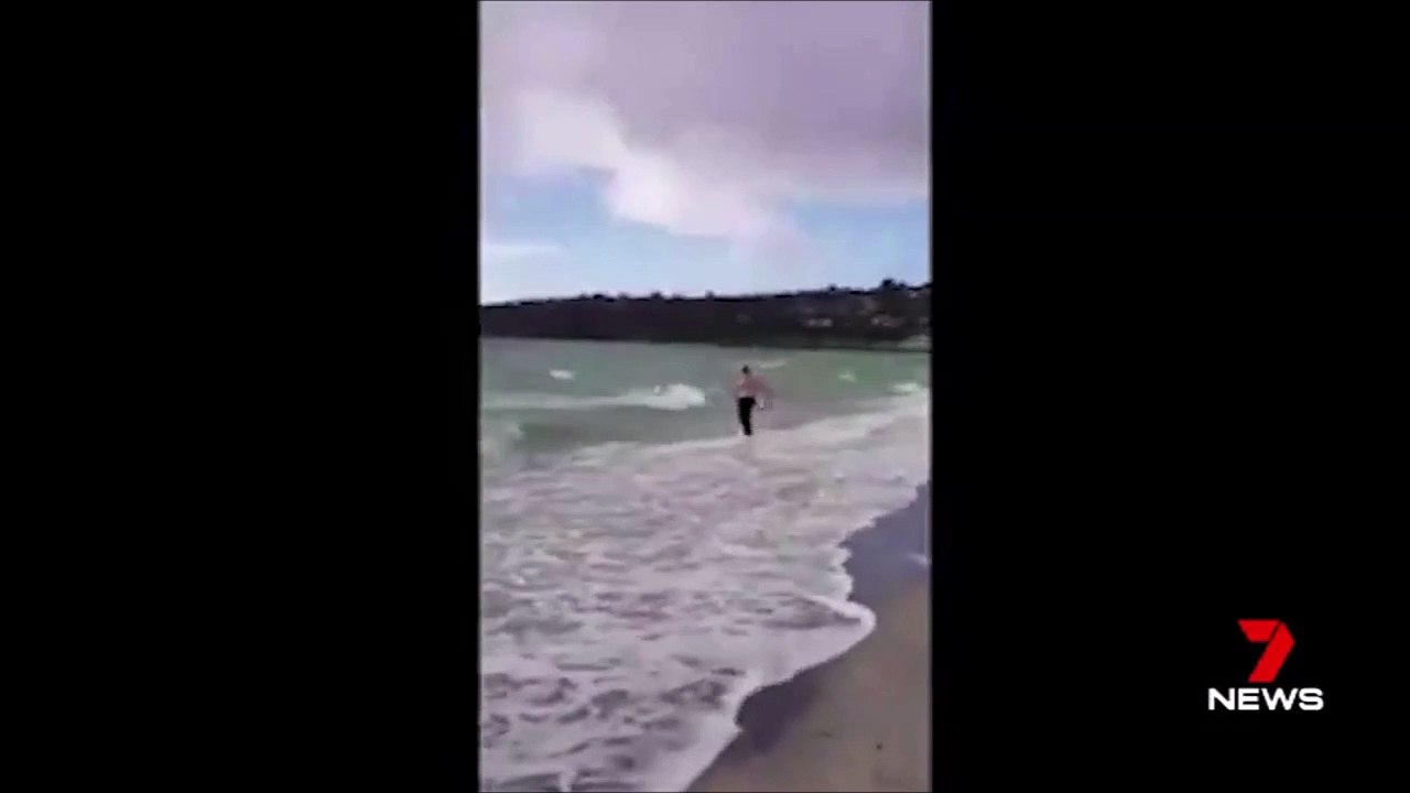 Deux policiers australiens sauvent  un kangourou sur le point de se noyer
