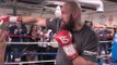 Tyson Fury SHATTERS PADS with Trainer Ben Davison ahead of Deontay Wilder Heavyweight Clash!