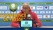 Conférence de presse Clermont Foot - Stade Brestois 29 (2-2) : Pascal GASTIEN (CF63) - Jean-Marc FURLAN (BREST) - 2018/2019