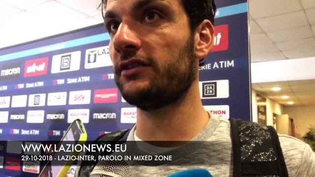 Lazio-Inter, Parolo in mixed zone