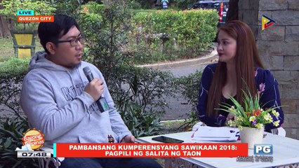 ON THE SPOT | Pambansang Kumperensyang Sawikaan 2018: Pagpili ng salita ng taon