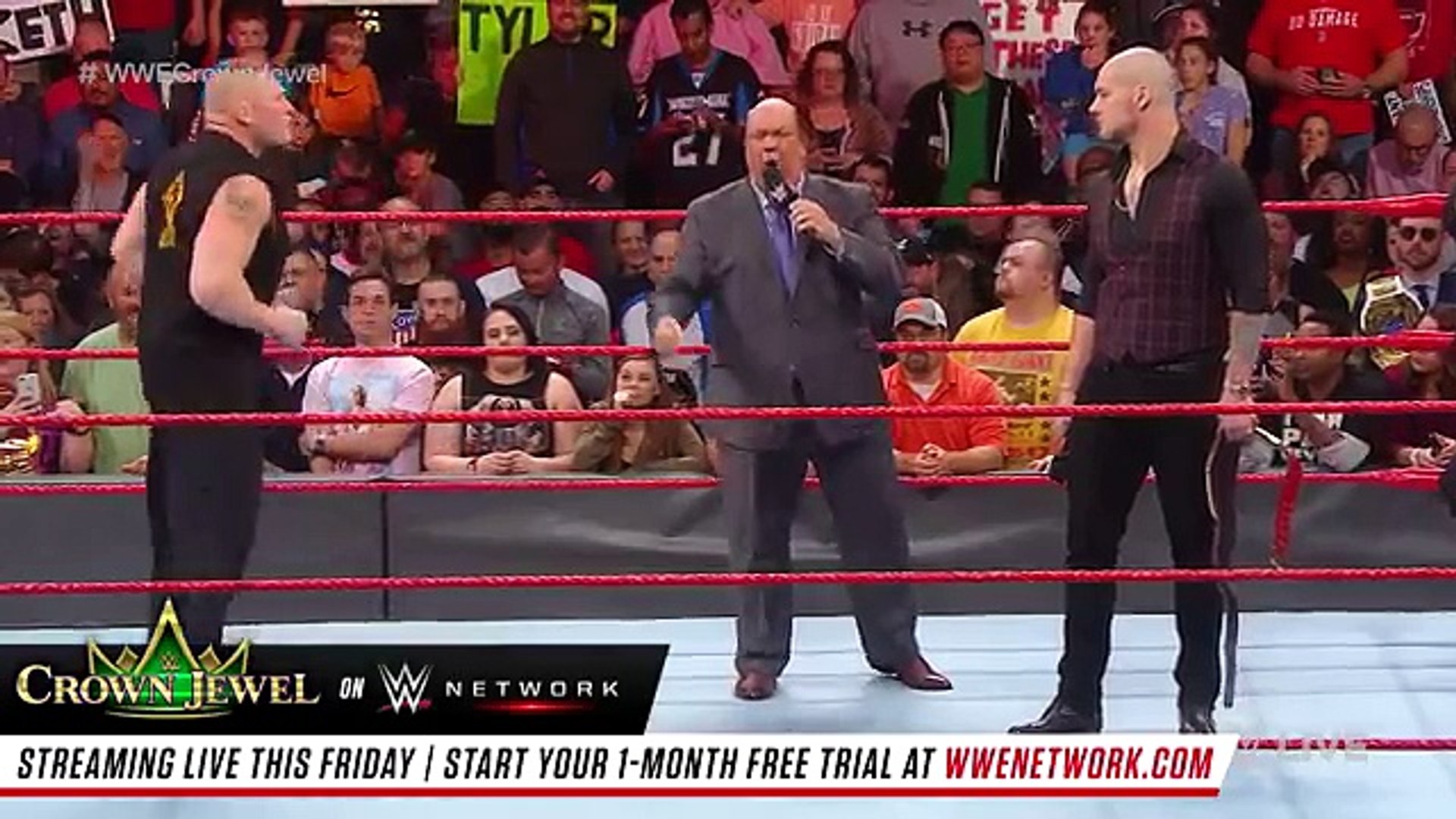 Braun Strowman And Brock Lesnar Throw Down Before Wwe Crown Jewel
