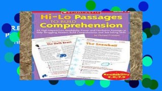 F.R.E.E [D.O.W.N.L.O.A.D] Hi/Lo Passages to Build Reading Comprehension: 25 High-Interest/Low