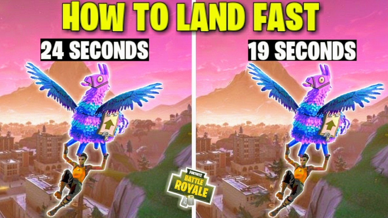 *TRICK* How To Land Faster In Fortnite...! - Fortnite Battle Royale!