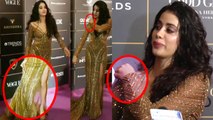 Jhanvi Kapoor's Oops Moment during Vogue women of the year award night; check out here| FilmiBeat