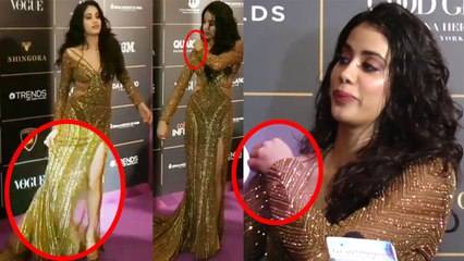 Jhanvi Kapoor's Oops Moment during Vogue women of the year award night; check out here| FilmiBeat