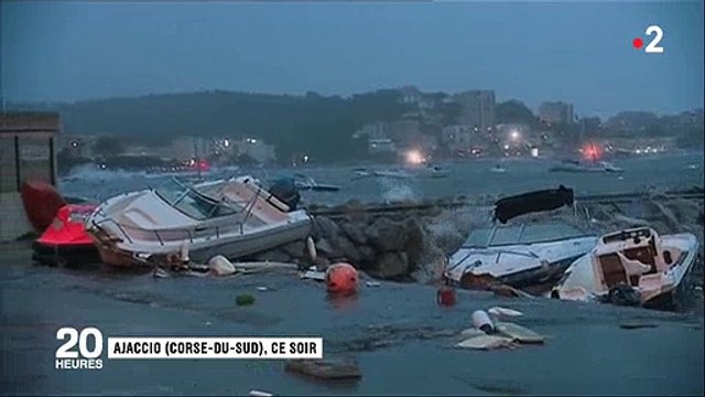 Alerte rouge : Regardez les images très spectaculaires de la tempête en Corse hier soir qui a fait de nombreux dégâts