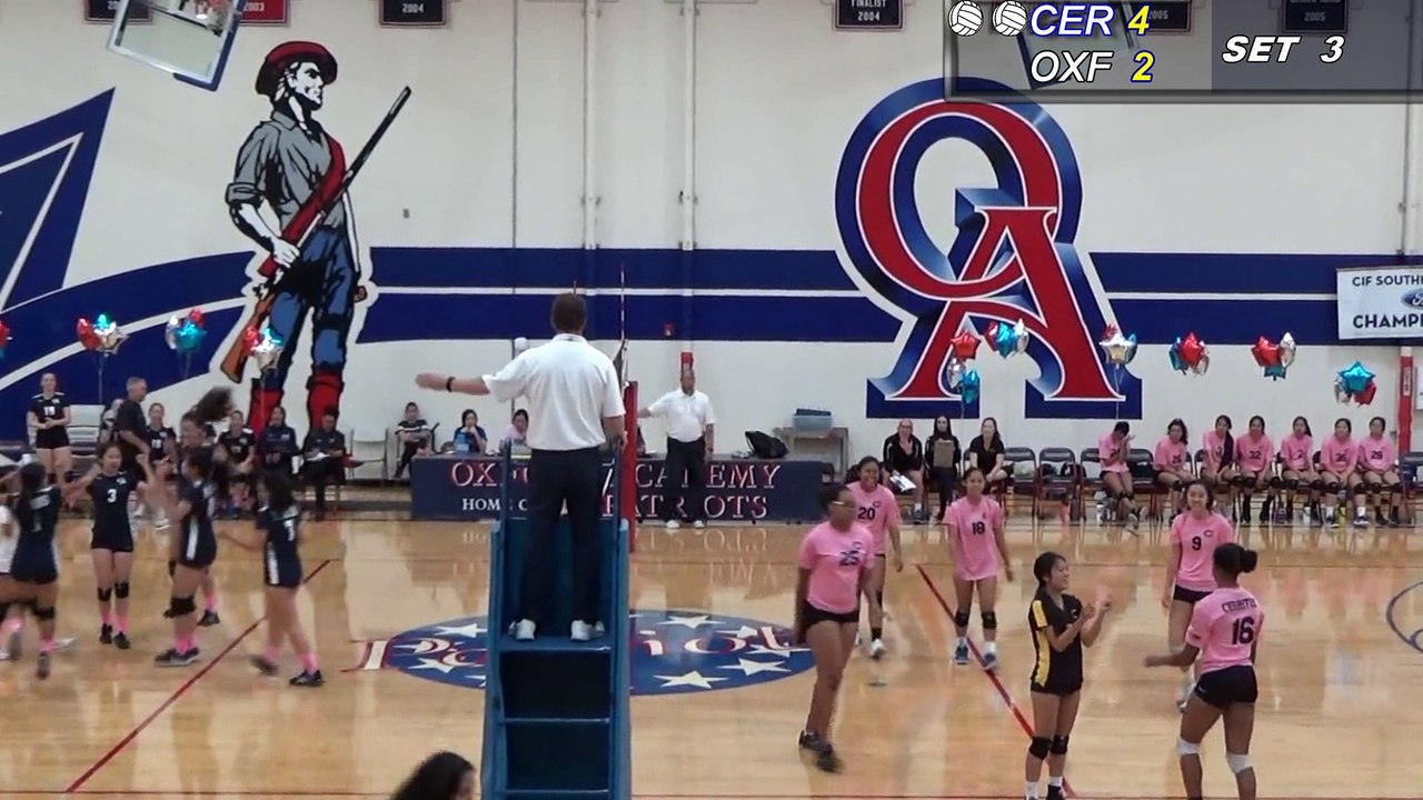 CERRITOS DONS VS OXFORD ACADEMY PATRIOTS SET 3 GIRLS VOLLEY