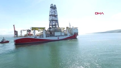 Antalya Akdeniz de İlk Derin Deniz Sondajı Yapacak Fatih Gemisinin Görüntüsü