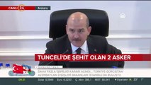 Tunceli'de donarak şehit olan iki asker