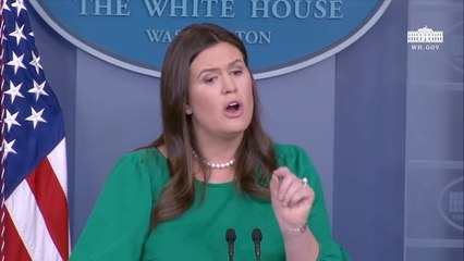 Sarah Sanders Raises Her Voice: "The President Is Not Responsible For These Acts"