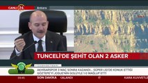 Tunceli'de donarak şehit olan iki asker