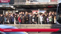 İstanbul'da metrobüs arızası yoğunluğa neden oldu