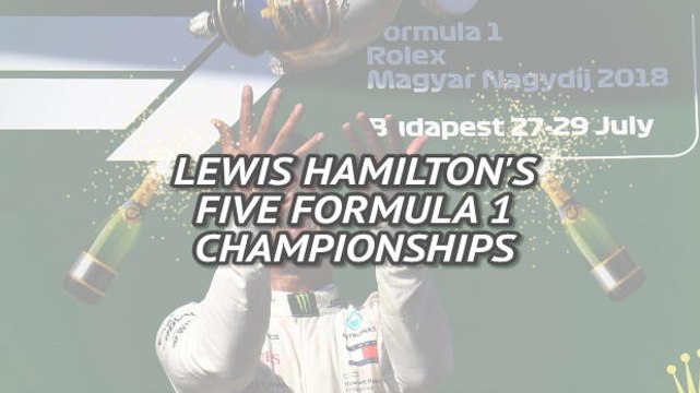 Lewis Hamilton's five F1 championships