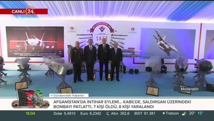 Cumhurbaşkanı Erdoğan yerli silahları inceliyor