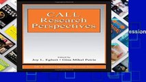 F.R.E.E [D.O.W.N.L.O.A.D] Call Research Perspectives (ESL and Applied Linguistics Professional)