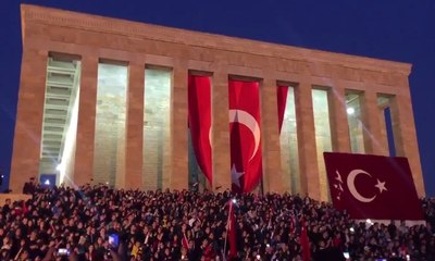 Anıtkabir'de tüyleri diken diken eden görüntüler