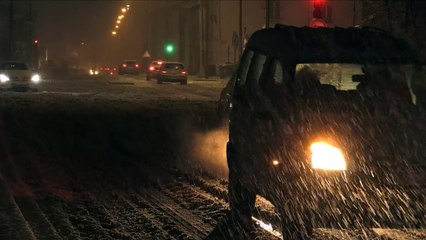 Importantes chutes de neige dans le Massif central