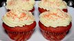 Red Velvet Cupcakes Recipe Without Oven - How to make Red Velvet Cupcakes with Cream Cheese Icing