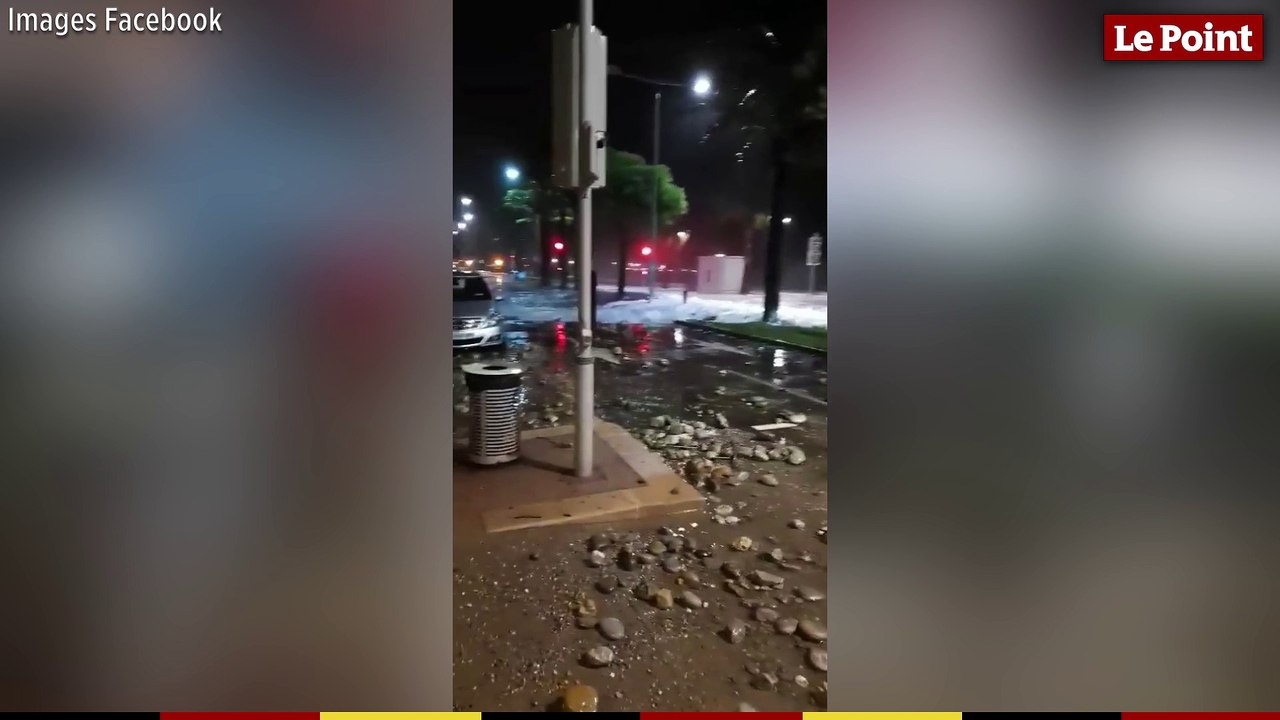 Nice : la promenade des Anglais submergée par des vagues de plusieurs mètres