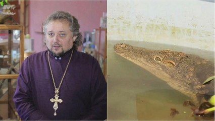 Crocodiles used by Russian church in bid to attract more youngsters to prayer