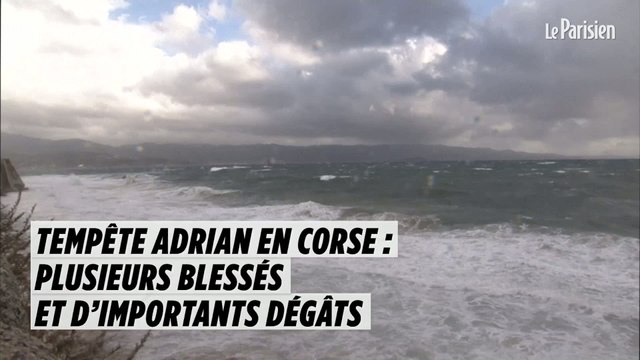Tempête Adrian en Corse : plusieurs blessés et d’importants dégâts