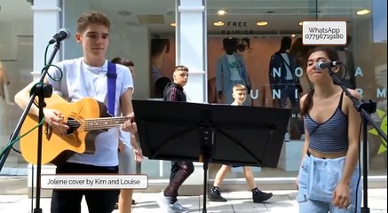 Kim And Louise Busking In Cardiff City Centre!