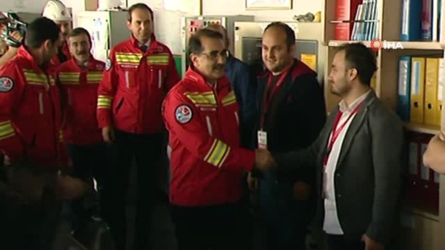 Türkiye'nin İlk Yerli Fatih Sondaj Gemisi'nde Enerji ve Tabii Kaynaklar Bakanı Fatih Dönmez...