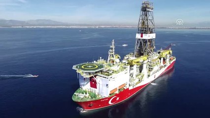 Fatih Sondaj Gemisi Çalışmaya Başlıyor - Drone