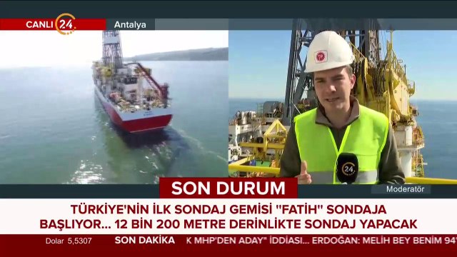 Türkiye'nin ilk derin su sondaj gemisi sondaja başlıyor
