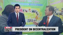 Pres. Moon promises to support local governments' customized job policies