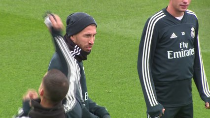 Primer día de Santiago Hernán Solari con el Real Madrid