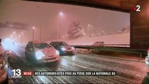 Neige : des automobilistes pris au piège sur la N88