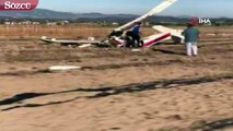 Antalya’da ilaçlama uçağı düştü
