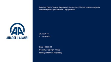 Maden ocağında kaza: 1 yaralı - ZONGULDAK