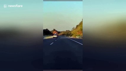 Teen in China hanging out of sunroof killed by road sign