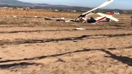 Eğitim Uçağı Düştükten Hemen Sonra Olay Yeri Böyle Görüntülendi